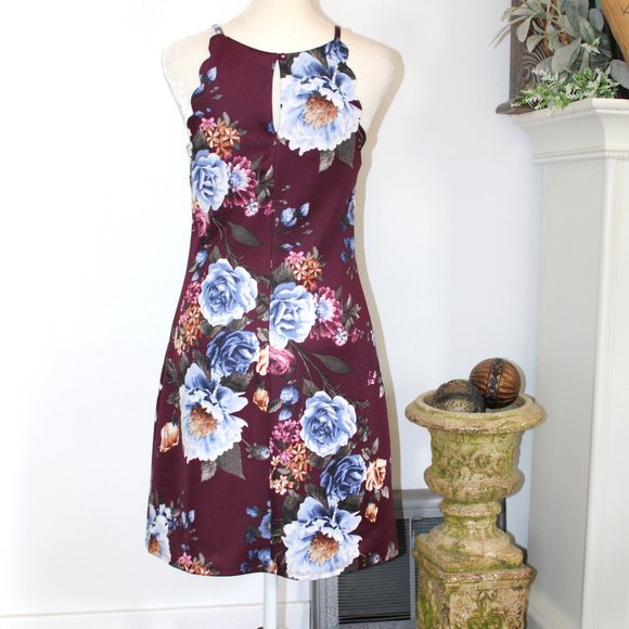 iZ Byer Floral Scallop Sundress - Picture 2 of 13